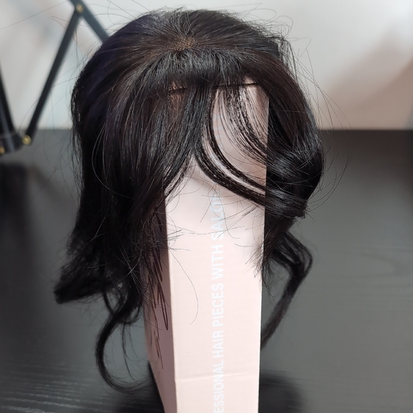 Other - Elegant Black Clip In Hair Topper